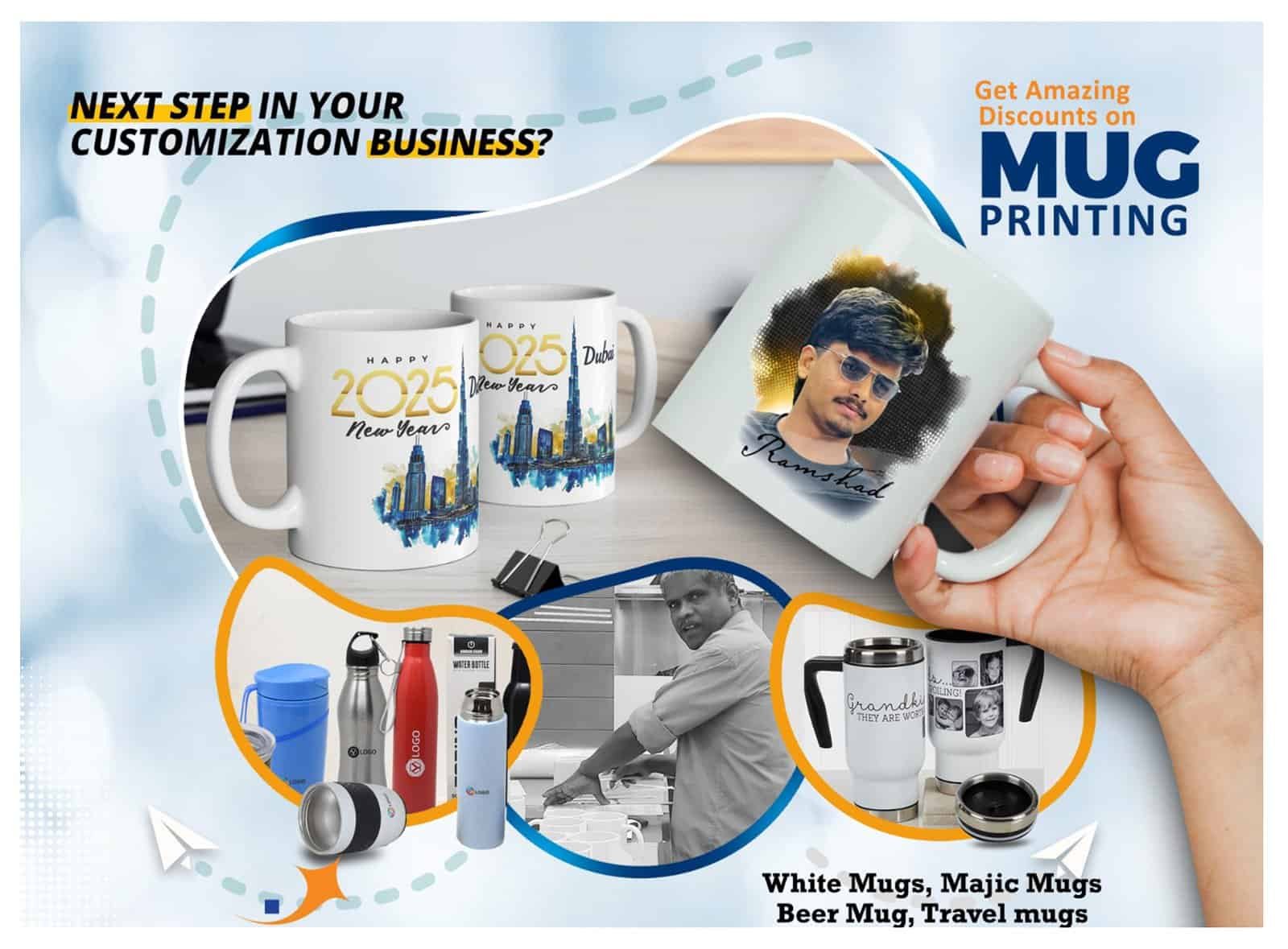 Custom Mug Printing in Dubai – Personalized & Corporate Gift Mugs by Magic Sign