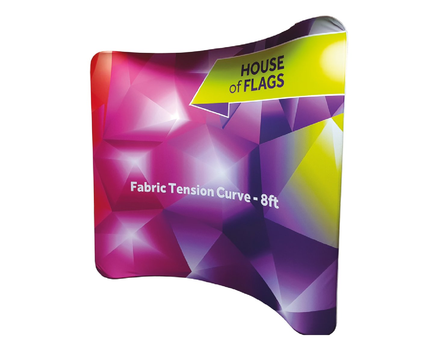 Tension fabric stand curved - Magic sign product
